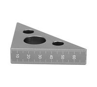 Tbest Angle Blocks, 45/90 Degrees Matte Aluminum Alloy Mini Right Angle Ruler Woodworking Measuring Tool Triangular Ruler