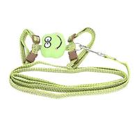 Tbest Anti Lost Cat Harness with Leash Escape Proof Pet Harness for Walking Soft Breathable Mesh Vest for Cats Small Dogs Rabbits Orange (Green)