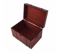 Tbest Antique Decorative Storage Box,Coded Lock Feature (Red Coded Lock) | Ample Storage Space,Crafted From Synthetic Wood,Elegant Decor Piece,for Small Items