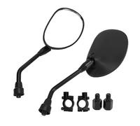 Tbest ATV Rear View Mirror 360 Degree Ball Type Adjustable Durable Side with 7 / 8in Handlebar Mount for Motocycle Scooter Moped Dirt Bike Alloy Steel Glass