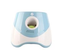 Tbest Automatic Dog with 3 Soft Tennis Balls - 10ft/20ft/30ft Thrower for Small & Medium Dogs - Interactive Toy for Indoor & Outdoor Play - Rechargeable Battery & One-Button (Lightblue)