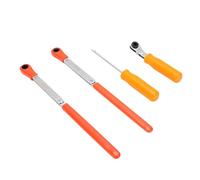 Tbest Automatic Slack Adjuster Tool Set, Ratcheting Wrench Brake Adjustment Tool 7/16in 9/16in Wrenches Fork End Release 5/16in Ratcheting Wrench for Air Brake System Adjustment