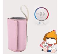 Tbest Baby Bottle War Int Feeding Bottle USB Baby War Cover K Heater,USB Portable K Tl Storage Ilation Tat (Pink)