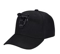 Tbest Baseball Hat Camera Mount J Hook Buckle compatible with HERO Series Action Cameras Hands Recording for Training Climbing Traveling Soft Cotton Adjustable Head Strap Black