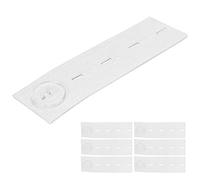 Tbest Belt Extension Buckle Adjustable Elastic Covenant Require Button for Pregnant Women 6PCs (White)