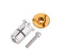 Tbest Bike Headset Top Cover Expander Plug, ycle Stem Headset Replacement Fork Expander Headset Screws Aluminum Alloy Bike Replacement Fork Headset Replacement for BMX Mountain Road Bike
