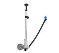 Tbest Bike Shock Pump High Pressure 300PSI Aluminum Alloy Suspension Air with Meter for Front Fork Rear and Tire Maintenance (Silver)