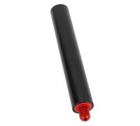 Tbest Billiard Pool Cue Extension, Lightweight Aluminum Comfortable Grip with Frosted Design Great for Traveling Improved Gameplay (Red Back Cap)