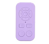 Tbest Bluetooth Remote Control Page Turner 9 Keys Rechargeable for Smartphone Scrolling Selfie Video Recording Compatible with Tiktok Instagram Reading Apps Pink (Purple)