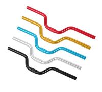 Tbest BMX Bike Handlebars, Aluminium 25.4*520mm Riser Bar (Black)
