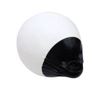 Tbest Boat Bumper Ball PVC Inflatable Docking Bumper Large Round Buoy for Yachts Ships Sailboats Black Head White Body 3.8mm Thick (1)