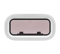 Tbest Boat Porthole Window Heavy Duty Aluminum Alloy Resistant Sealed Square Inner Opening Portlight for Yacht RV Marine
