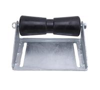 Tbest Boat Trailer Rollers with Bracket Heavy Duty Galvanized Steel Rubber Keel Roller Assembly Kit Effort Saving for Loading Launching Boats Canoes Kayaks Sailboats (12inch)