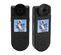 Tbest Body Worn Camera 2K HD 180° Rotating Lens Magnetic 140° Wide Angle Motion Detection Loop Recording for Outdoor Cycling Security Delivery Workers ABS Material
