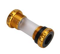 Tbest Bottom Bracket Thread Crankset Bearing BB Bearing Hollow Crankset Sealed 24mm Aluminum Alloy Smooth Rotation Waterproof for Integrative 68-73mm Shell (Gold)
