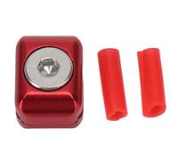 Tbest Bow Metal Clamp Buckle, Aluminum Alloy Archery Cable Fastener for, with Screw Adjustment for Easy Installation (Red)