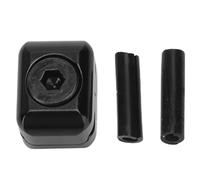 Tbest Bow Metal Clamp Buckle, Aluminum Alloy Archery Cable Fastener for, with Screw Adjustment for Easy Installation (Black)