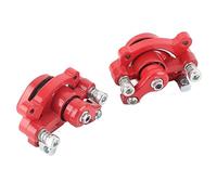 Tbest Brake Caliper Replacement High Performance Disc Set for 2Stroke Pocket Bike Mini Dirt Durable Metal Red Calipers