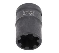 Tbest Brake Caliper Socket High Strength Metal 1/2 Inch Drive Replacement Tool Kit for S4 S6 S5 SQ5 CayenneDurable Set Automotive Maintenance (22mm x 7pt)