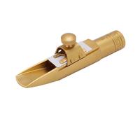 Tbest Brass Alto Saxophone Mouthpiece with Cap Size 6, Enhanced Tone and Fast Response, Precision-crafted From Solid Brass for Jazz and Classical Players, Suitable for Stage