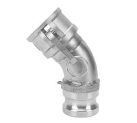 Tbest Cam and Groove Hose Fitting 45 Degree Elbow | Brass, Aluminum alloy, 2 inch, Durable, Wide application, Hydraulic oil compatibility