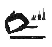 Tbest Camera Back Bar Waist Strap EVA PC with Selfie Stick Belt Bracket for ONE X Hero OSMO Running Climbing Hiking Cycling