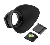 Tbest Camera Eyecup Viewfinder Eyepiece Protector Replacement for D800 D700 D4 D3S D3X D2X D2H F5 F6 with Hot Shoe Level and Cover Plastic Rubber Black