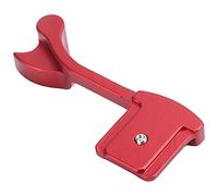 Tbest Camera Hot Shoe Thumbs Grips Premium Aluminum Alloy Thumb Rest Handle Ergonomic Design Enhanced Grip Balance for Q Typ116 Q2 Red Lightweight 12g