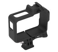 Tbest Camera Protective Frame Housing Shockproof Black ABS Plastic for One RS Action with Cold Shoe Interface and 1/4 Adapter Hole