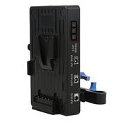 Tbest Camera V Mount Battery Plate Power Supply DC 8V 12V 15V USB Fast Charging with 15mm Rod Clamp Type C PD80W Two Way Interface for Professional Filmmakers and Photographers ABS