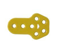 Tbest Car Exhaust Hanger Bushing High Density Rubber Muffler Insulator Mount Bracket for Automotive Exhaust System Replacement Durable Heat (Yellow)