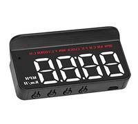 Tbest Car HUD Display OBD2 Head Up Display with Overspeed Alarm Water Temperature Gauge Voltage Monitor Auto Dimming Windshield Projector for Gasoline Vehicles After 2008