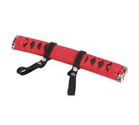 Tbest Car Interior Grab Handle Universal Non Slip Headrest Pull Bar for Rear Passenger Comfort Black Blue Orange Red White 1pc (Red Black)