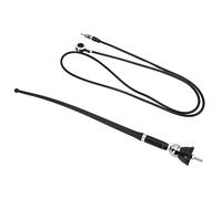 Tbest Car Radio Antenna Stereo FM AM Signal Aerial Universal ABS Black Wearproof Heat Resistant Strong for Autos Boats Ships Vehicles 36cm 14.2in Length 1. 4.3ft Cable