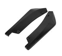 Tbest Car Rear Bumper Lip Anti Crash Spoiler Canard Diffuser Wrap Angle Splitter High Strength Plastic Glossy Black Lightweight Durable Exquisite Workmanship Fit For Most Cars 2 Pcs