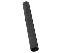 Tbest Carbon Fiber Tube Rod Follow Focus Rig Cage Rail System High Density Thread Lightweight Durable for Camera Support Black 15mm Diameter (15cm)