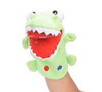 Tbest Cartoon Animal Hand Puppet Interactive Toy for Children, Soft and Comfortable Lint Material, Enhances Emotional Communication, Storytelling, Suitable for Kids, 1 Piece (Crocodilian 28cm)