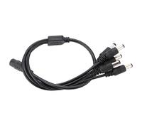 Tbest CCTV Power Splitter Cable 5.5x2.1mm Female to 5 Male for Security Cameras 12V DC Compatible with LED Light Strips Easy Plug-and-Play Setup (1 minute)