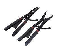 Tbest Circlip Pliers Snap Ring Pliers Retaining Ring with Offset Tips Replaceable Tips Spring Ratchet Locking Mechanism 12 Plastic Box