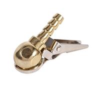 Tbest Clip-On Tire Air Chuck with 8 X 22 Mm Barb Fitting | Inflator Gauge Fitting, Zinc Alloy Plated Brass, Closed End Quick Connector, Direct Valve Connection