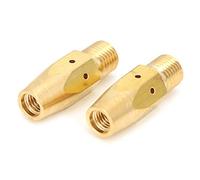 Tbest Contact Tip Diffuser for MIG Welder - Brass Gas Diffuser Adapter Compatible with M-25/M-40 & - Welding Accessory for Stable Performance (2PCS)