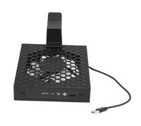 Tbest Cooling Fan for Series X Intelligent Temperature Control Auto Mode Cooling System RGB Lights Console Cooler with Headset Holder Fan for Seri Based Speed Automatically