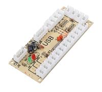 Tbest Cy 822A Diy Game Joystick And Button Set For Pc Retro Gaming High Sensitivity 3D Card Type Rocker with Acrylic Shell (Black)