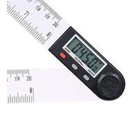 Tbest Digital Angle Finder Ruler 0-200mm/0-8 Inch 360° Electronic Goniometer Protractor with LCD Display Locking Knob for Woodworking Construction and
