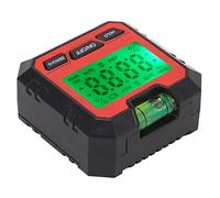 Tbest Digital Box Angle Finder with Horizontal Bubble Magnetic Electronic Protractor for Woodworking Automotive Repair and Machine Tool Alignment (Red)