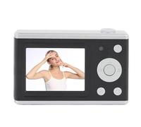 Tbest Digital Camera Photography 64MP HD Dual Lens Travel LED Fill Light Selfie Mirror Teens (Black)