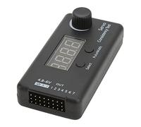 Tbest Digital Servo Tester 3 Modes High Accuracy 2us Pulse Width Multi Servo Control for RC Helicopter Car Drone Black Plastic