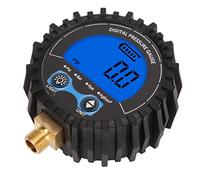 Tbest Digital Tire Pressure LCD Display Four Unit 3?200PSI Wheel Tyre Inflator Monitoring Tester M11x1 Thread Blue Backlight TesterTyre Pressure Digital Always Tire Inflator Readings
