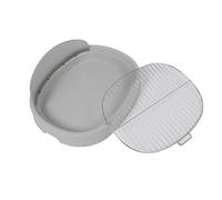 Tbest Dog Training Toilet with Wall Potty Training Pee Pad Holder Portable Baffle Dog Litter Box for Small Medium White ToiletD The Toilet with Designed (Gray)