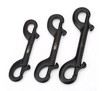 Tbest double ended clip,Durable Stainless Steel Scuba Diving Hook Double Ended Clip Hook Snap Diving Buckle 90mm 100mm 115mm Available(100mm)